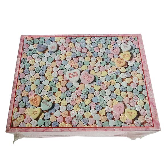 Conversation Heart Jigsaw Puzzle VTG Y2K Springbok Will You Be Mine 500 Sealed - Picture 4 of 7